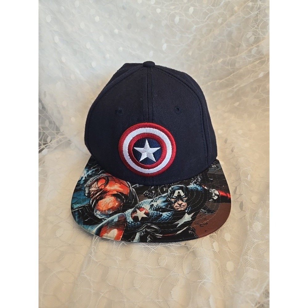 Vintage Captain America Marvel Comics Snapback Hat Cap Iron Man Hawkeye